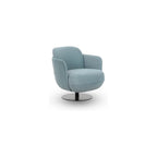 TOV Furniture Solange Blue Shadow Velvet Swivel Chair