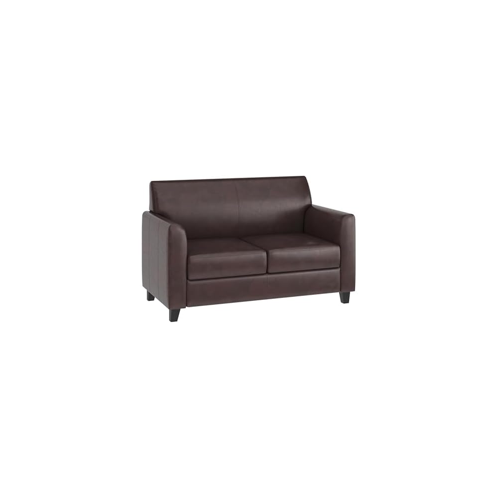 Flash Furniture HERCULES Diplomat Series Brown LeatherSoft Loveseat