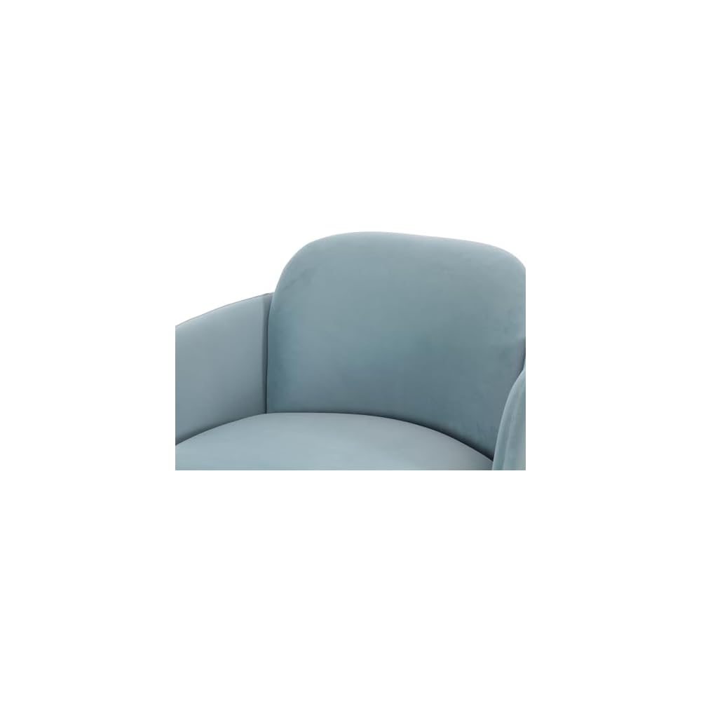 TOV Furniture Solange Blue Shadow Velvet Swivel Chair