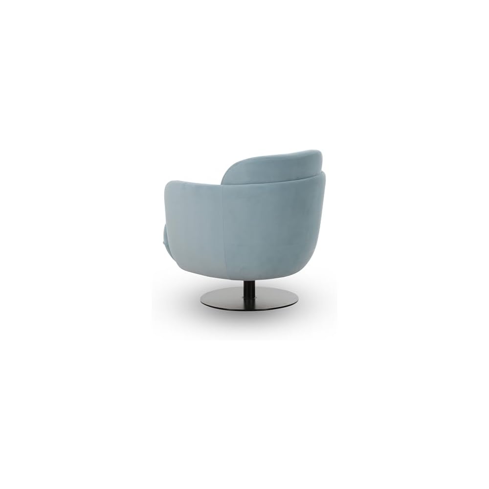 TOV Furniture Solange Blue Shadow Velvet Swivel Chair