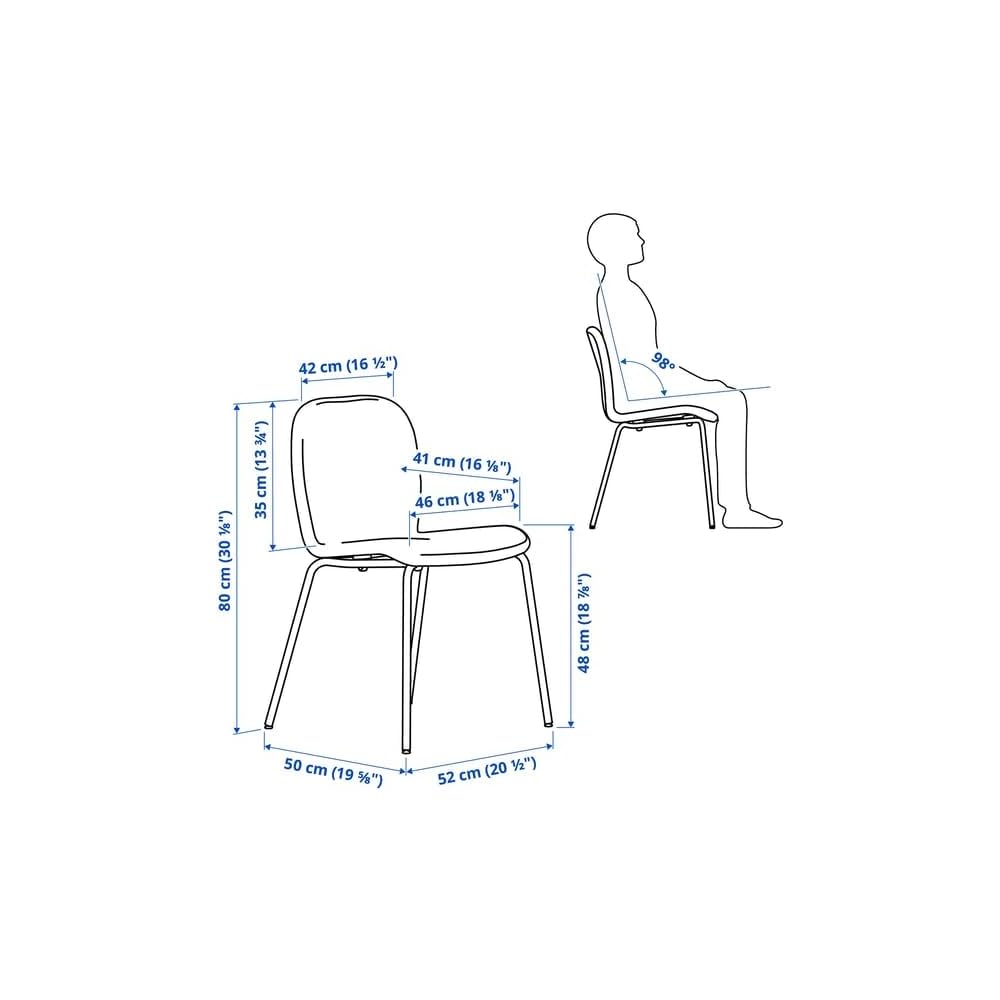ProTuning SKÅLSTA Chair, Knäbäck beige/tubular metal/light grey-beige