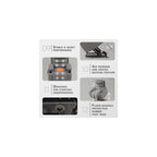 Lexicon Power Lift Recliner Chair, Massage, Heat & USB Charging, Gray
