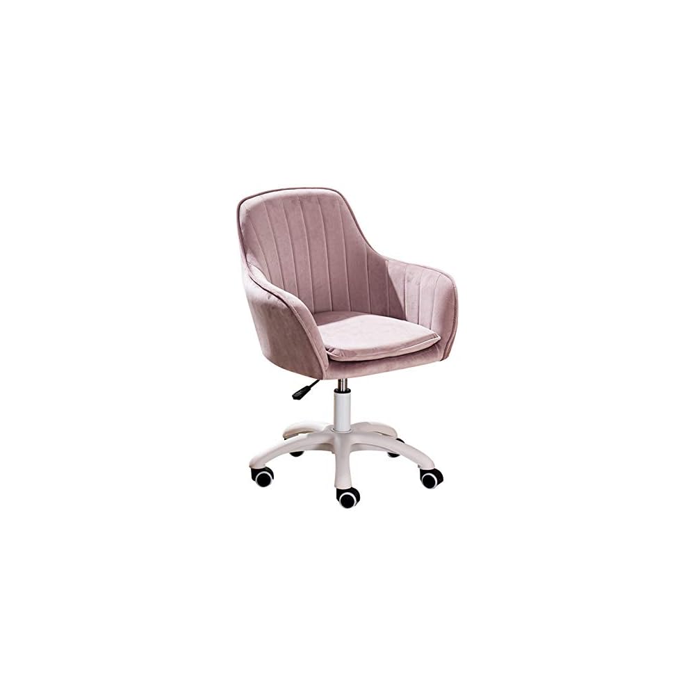 Home Ergonomic Office Chair Home Office Chair Ergonomic Computer Desk Chair, Task Chair with Mute Casters for s, 360° Swivel Height Adjustable Reception Chair, Multiple Colour Available Swivel C