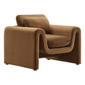 Modway EEI-6576-BRN Waverly Performance Velvet Armchair, Brown