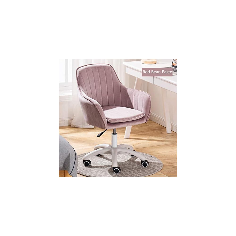 Home Ergonomic Office Chair Home Office Chair Ergonomic Computer Desk Chair, Task Chair with Mute Casters for s, 360° Swivel Height Adjustable Reception Chair, Multiple Colour Available Swivel C