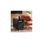 Huuger Narrow End Table with Charging Station, USB-C Port