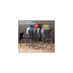 Student Desk Chair with Attached Table, Ergonomic Mesh Office Chair, Foldable Computer Desk Chair with Armrest Writing Board for Classroom, Training, Conference, Home Office(Light Gray)