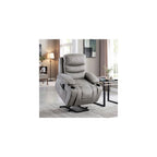 Lexicon Power Lift Recliner Chair, Massage, Heat & USB Charging, Gray