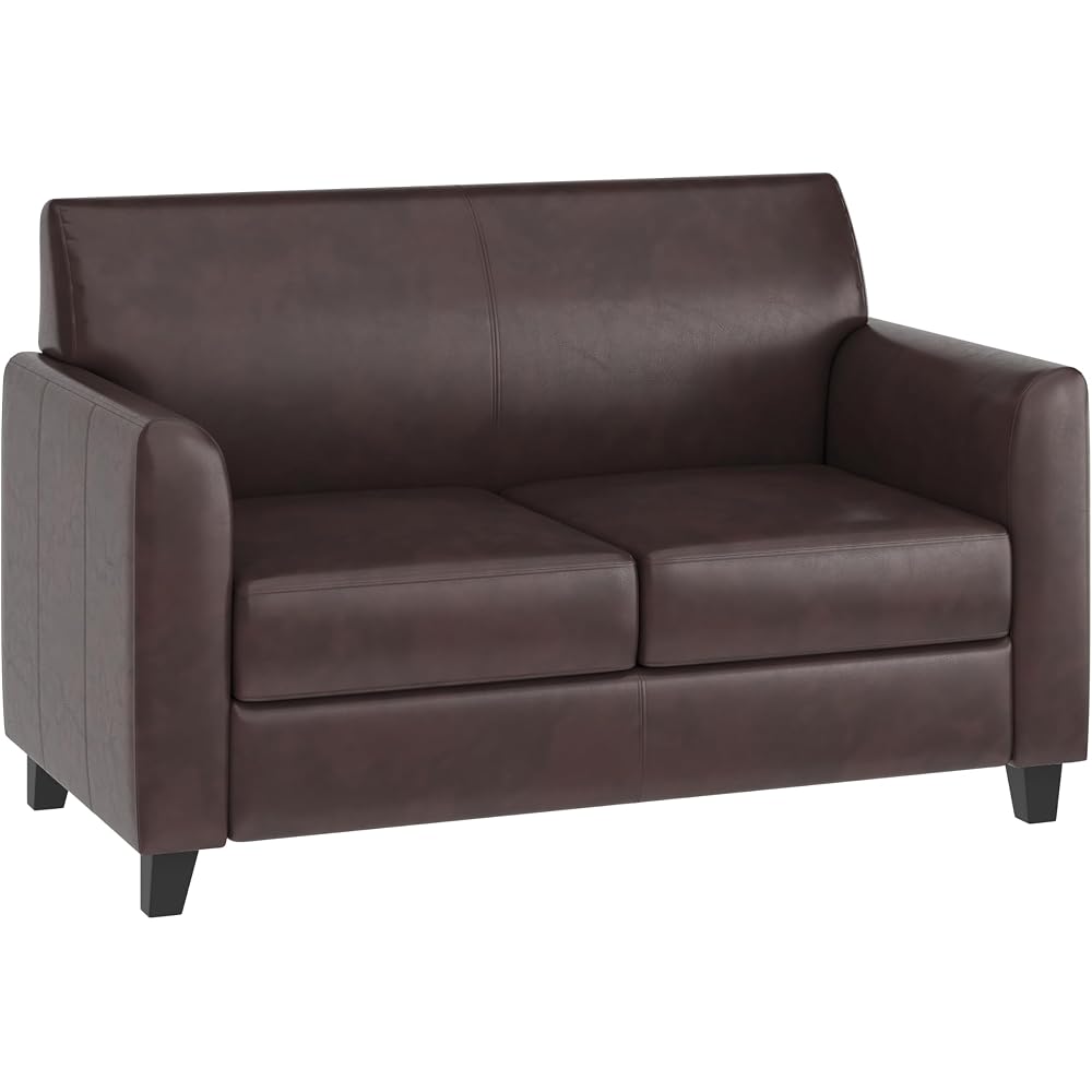 Flash Furniture HERCULES Diplomat Series Brown LeatherSoft Loveseat