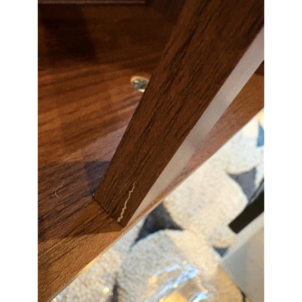 Huuger Narrow End Table with Charging Station, USB-C Port