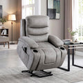 Lexicon Power Lift Recliner Chair, Massage, Heat & USB Charging, Gray